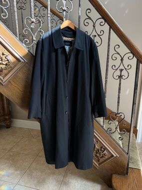 Barneys New York Men's Long Overcoat -